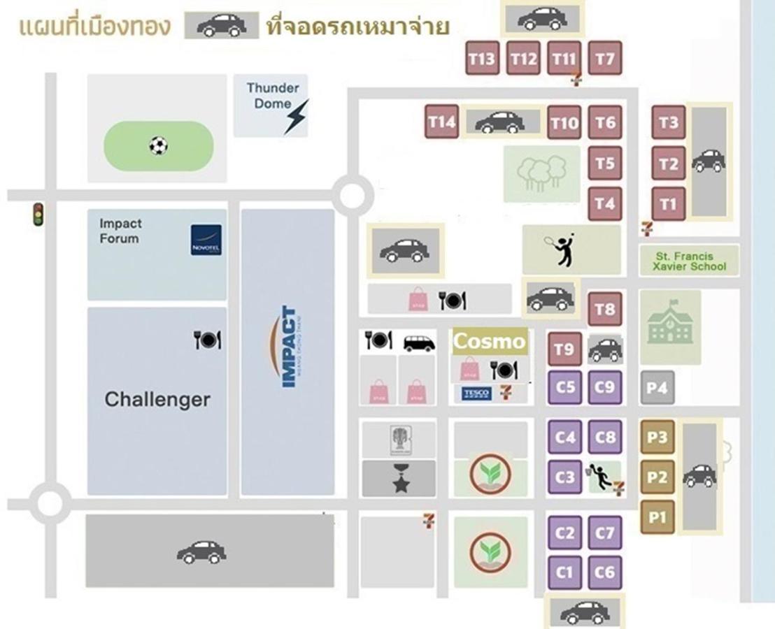ป็อปปูล่าคอนโด เมืองทองธานี ใกล้ Impact Appartement *