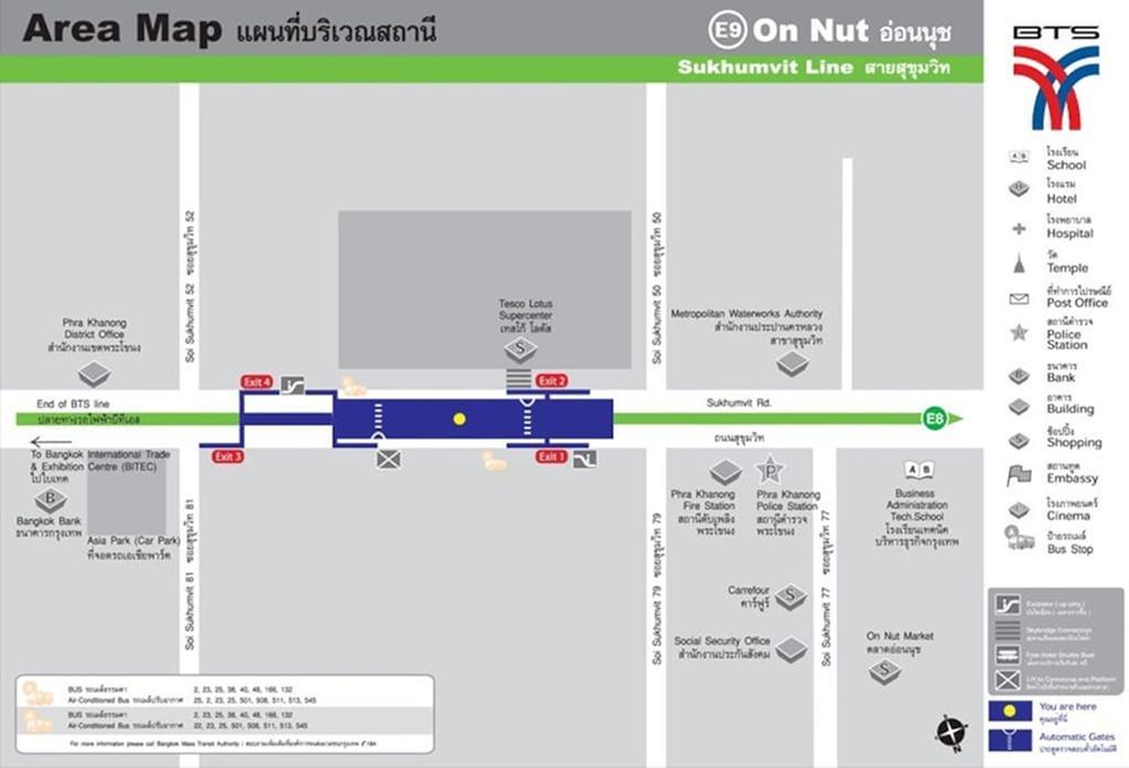 1Br Condo 5 Min To Bts 1000Mbps Fiber Wi-Fi Bangkok