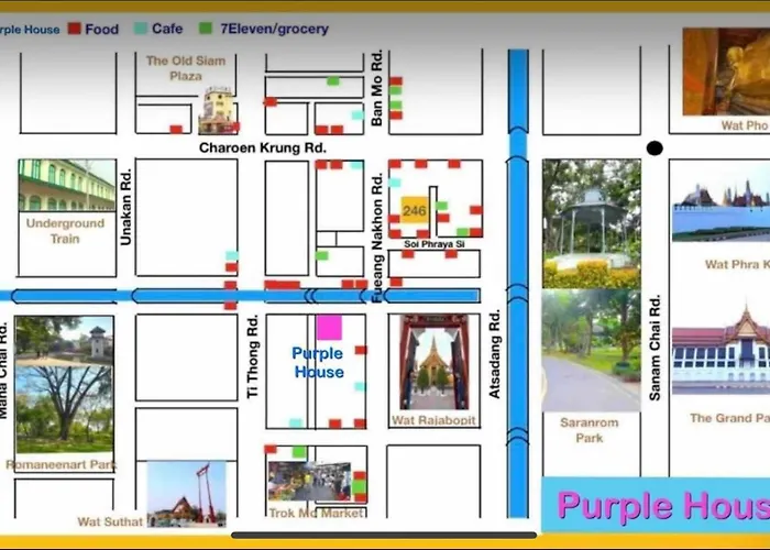 Purple House Family Br Walk To Grand Palace