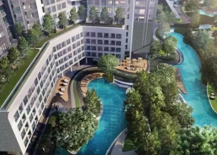 Ideo O2曼谷bangna区三万平森林轻氧公寓三个超大网红打卡泳池两个健身房足球场绿道都在小区内