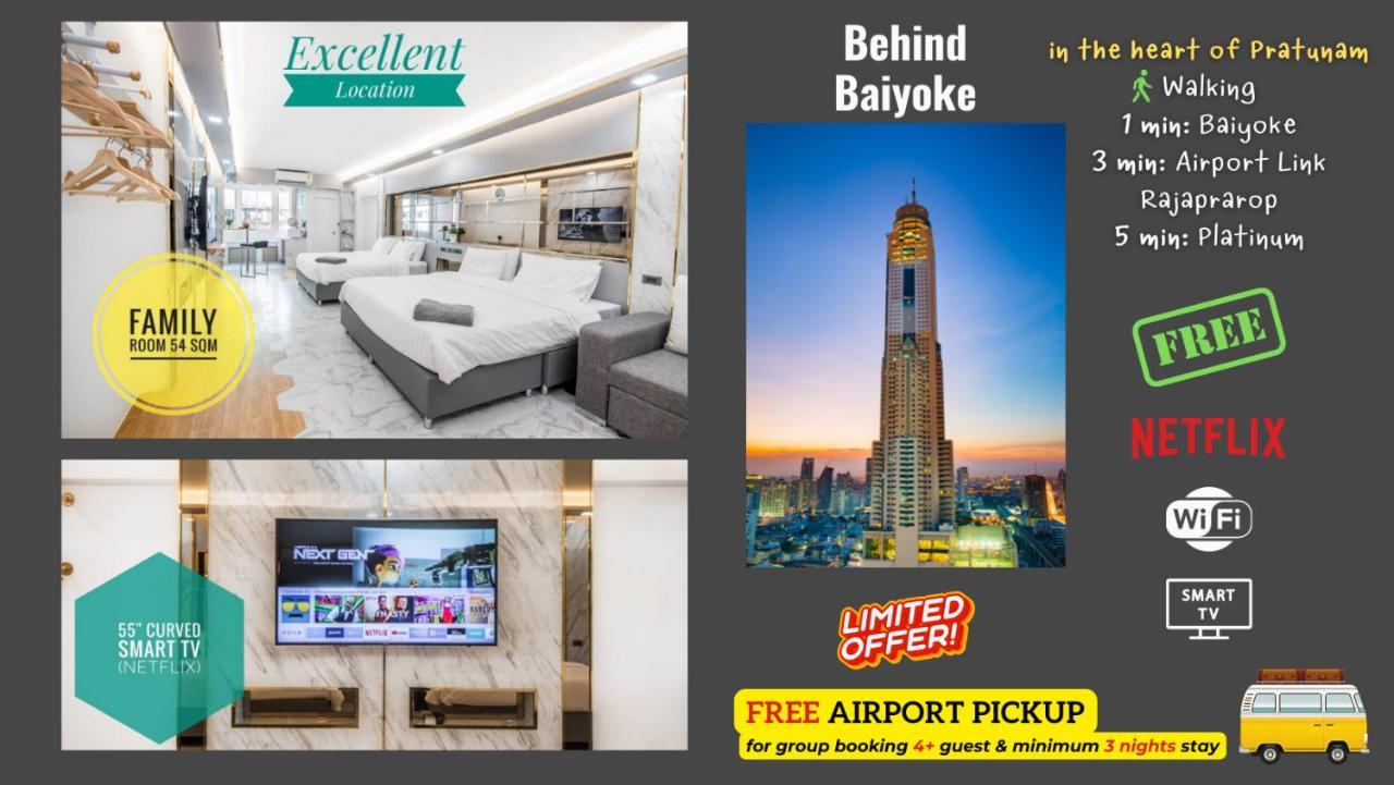 Apartamento Family Hub Pratunam 6 Free Airport Pickup Min 3nights And 4adults *