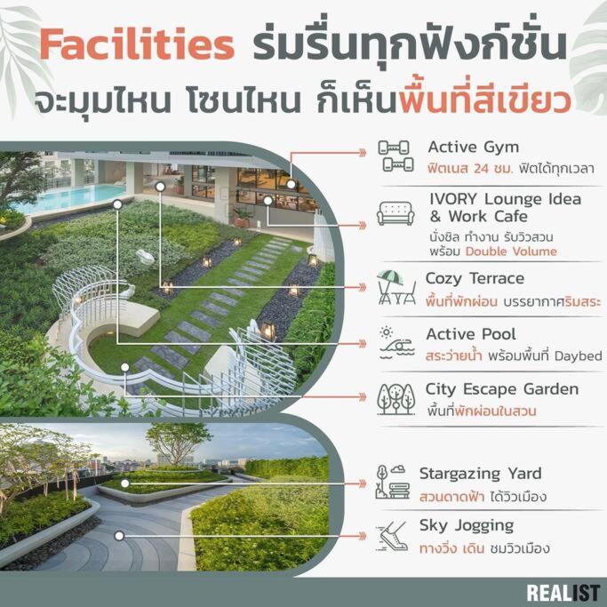 Ivory Ratchada-ladprao Huai Khwang Night Market Apartemen