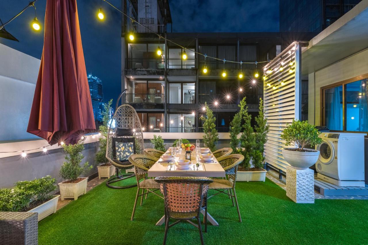 Rooftop Paradise Newly Built 900meters To Chidlombts And Central World Free Airport Pickup