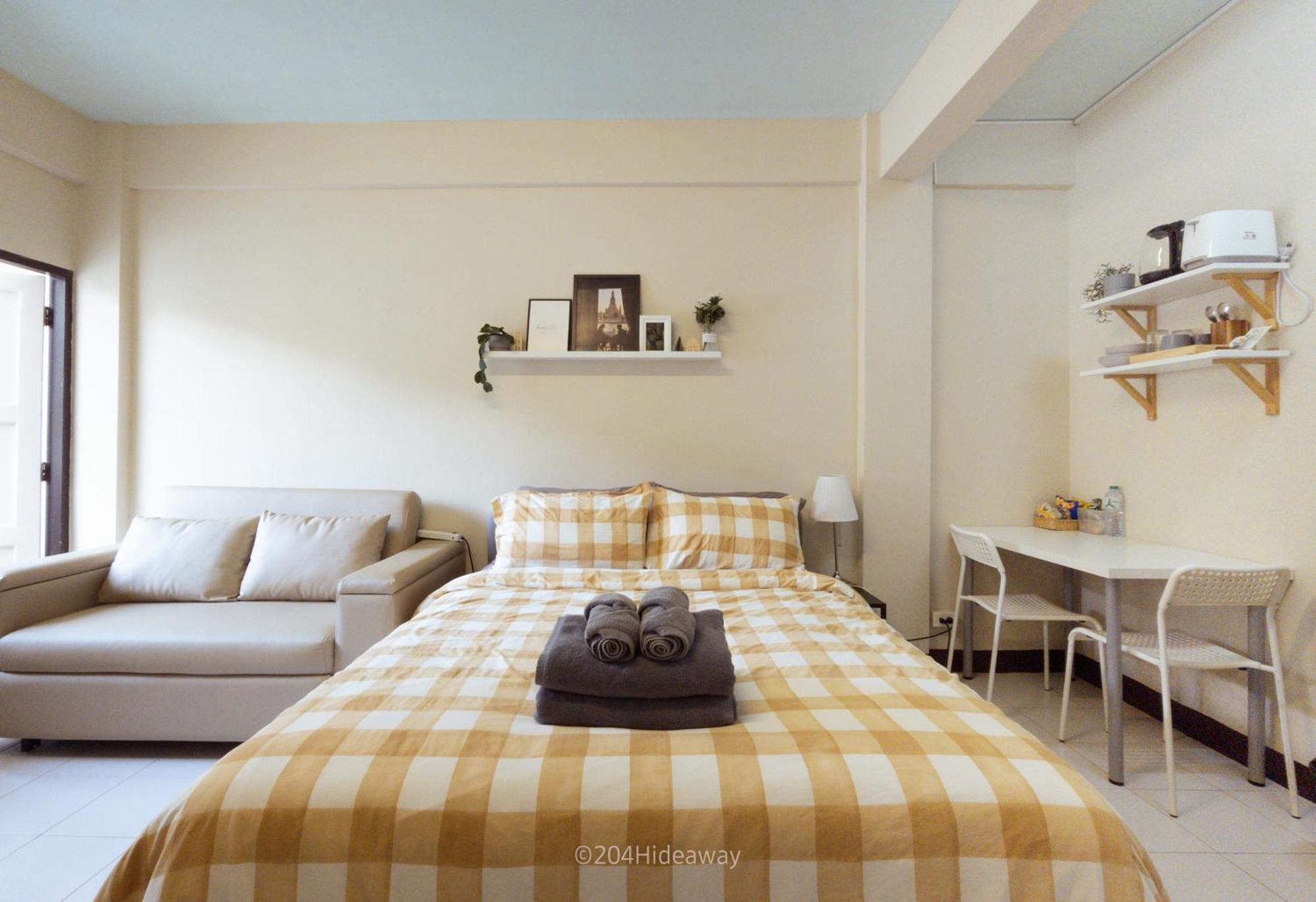 Pangsapuri 204hideaway-local With Street Food Only 15 Min Walk To Skytrain Bangkok