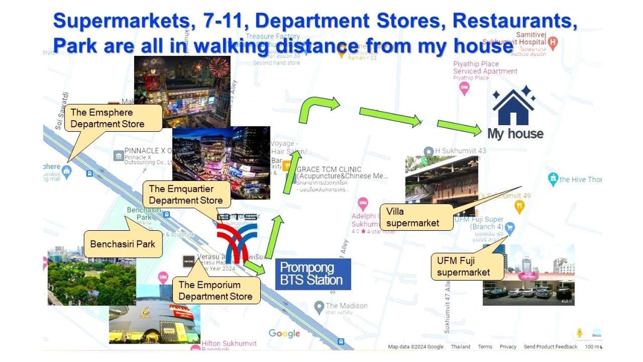 Vila Modern - 6beds, Center, Phrom Phong Bts, Em District, Terminal 21 *