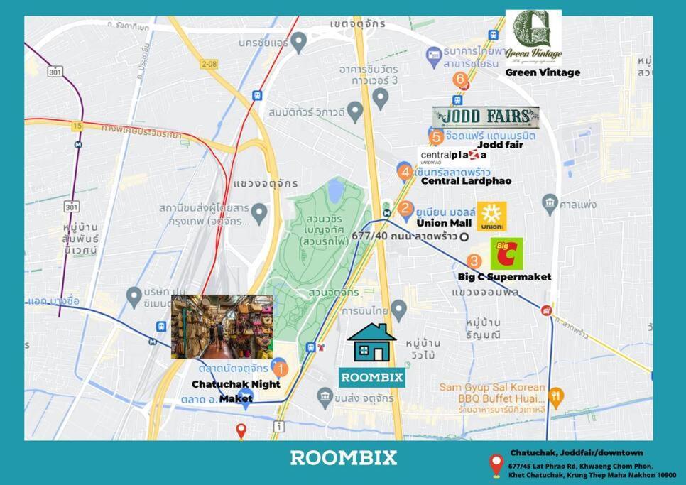 Rb01 Chatuchak, Netflix, Speednet, Bts,mrt, 10pax Feriehus