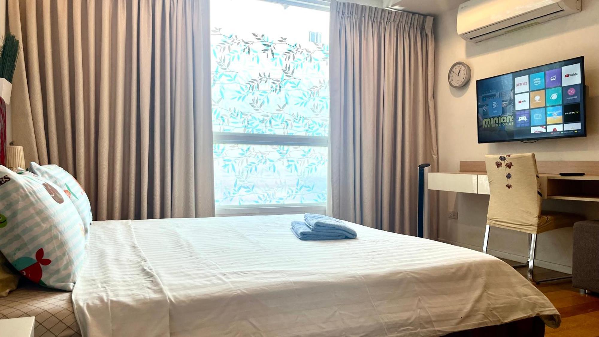 Apartment Near Bts Skytrain Free Wifi *