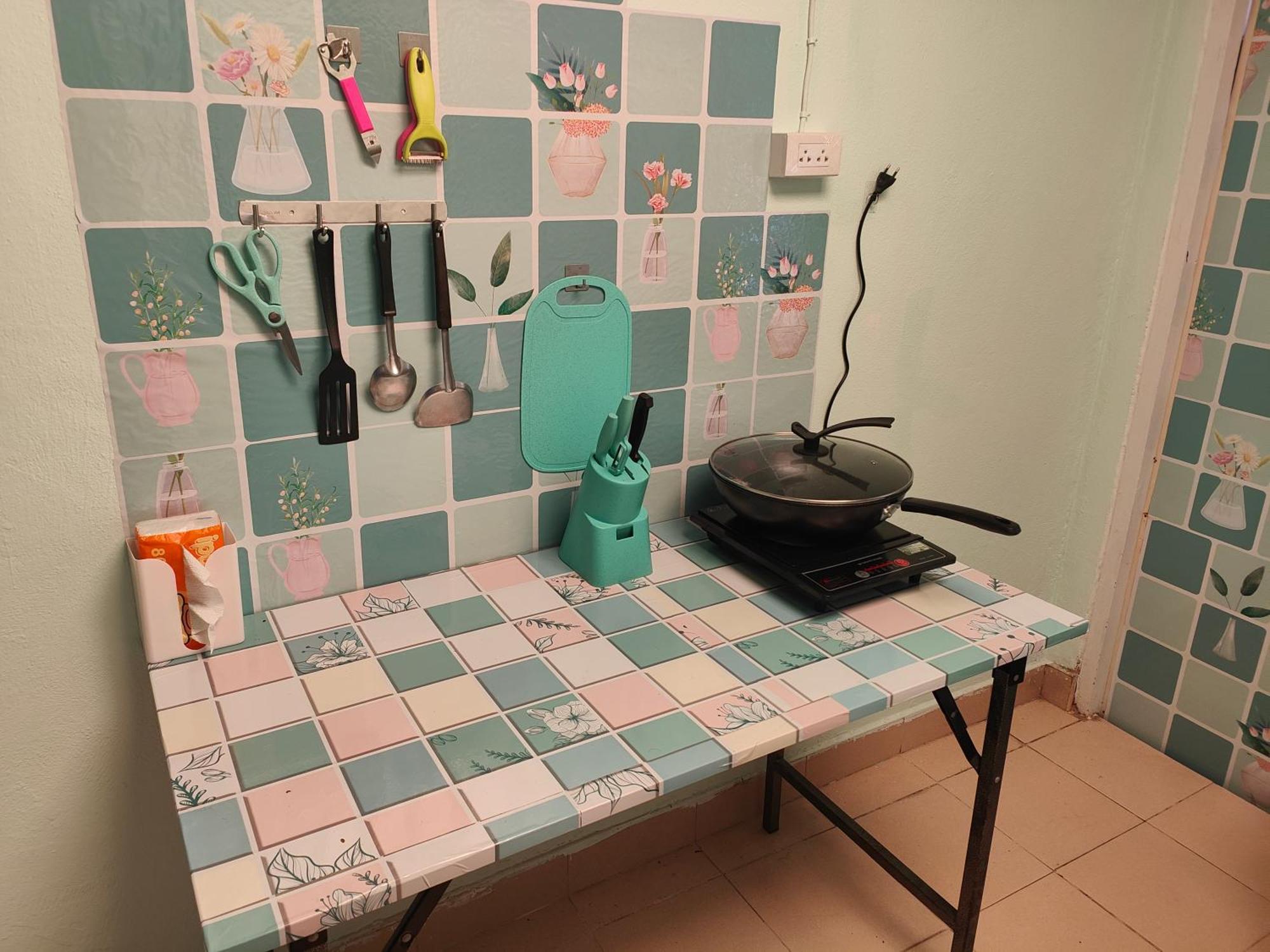 Apartment Spacious With Private Kitchen Near Skytrain Bangkok