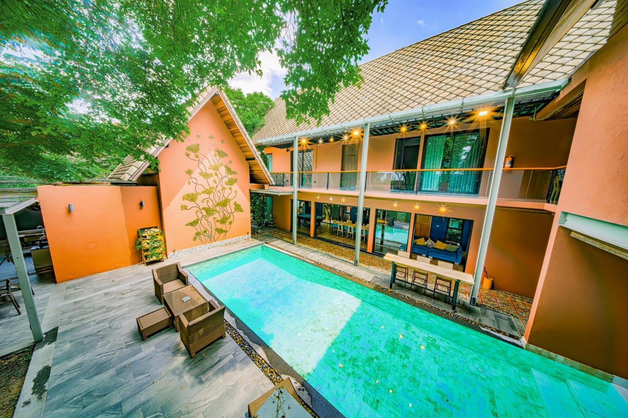 Villa 189summer Villa曼谷中心asok&thong Lor顶级豪宅庄园泳池别墅 *