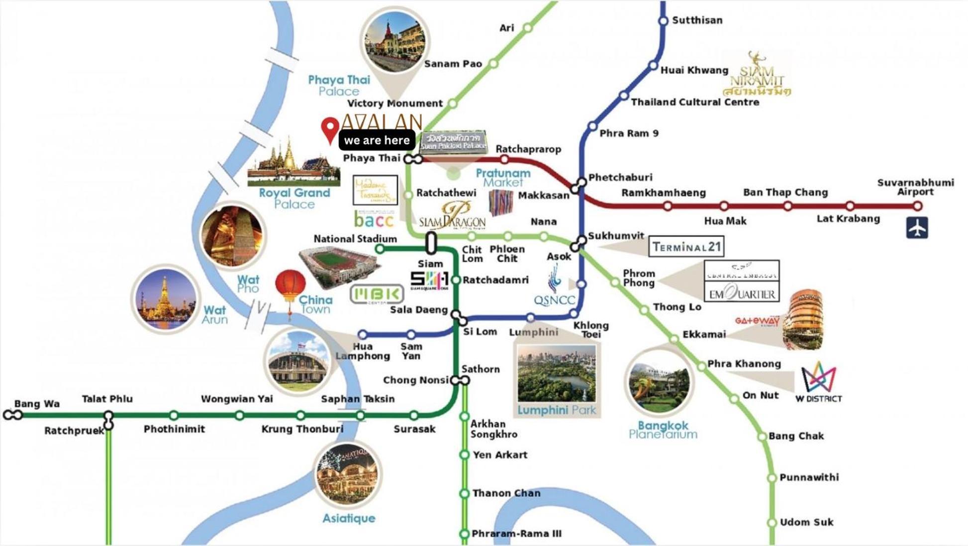 Khách sạn Avalan Phayathai Airport Link Bangkok