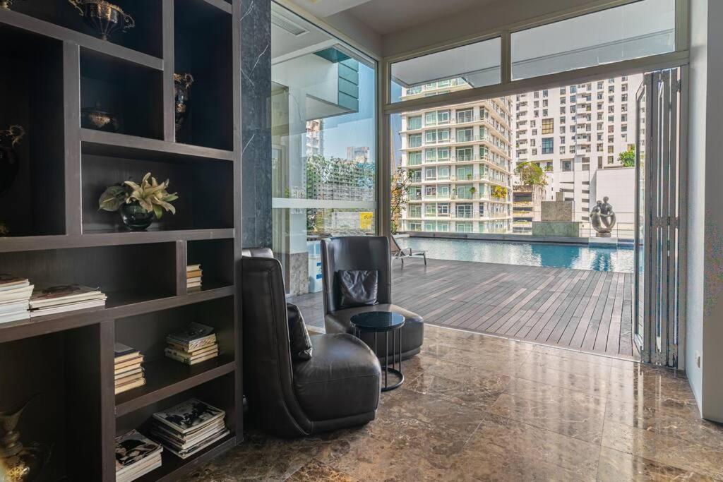 Thonglor Area 1 Bedroom Fastwifi Sauna Big Swimming Pool 43