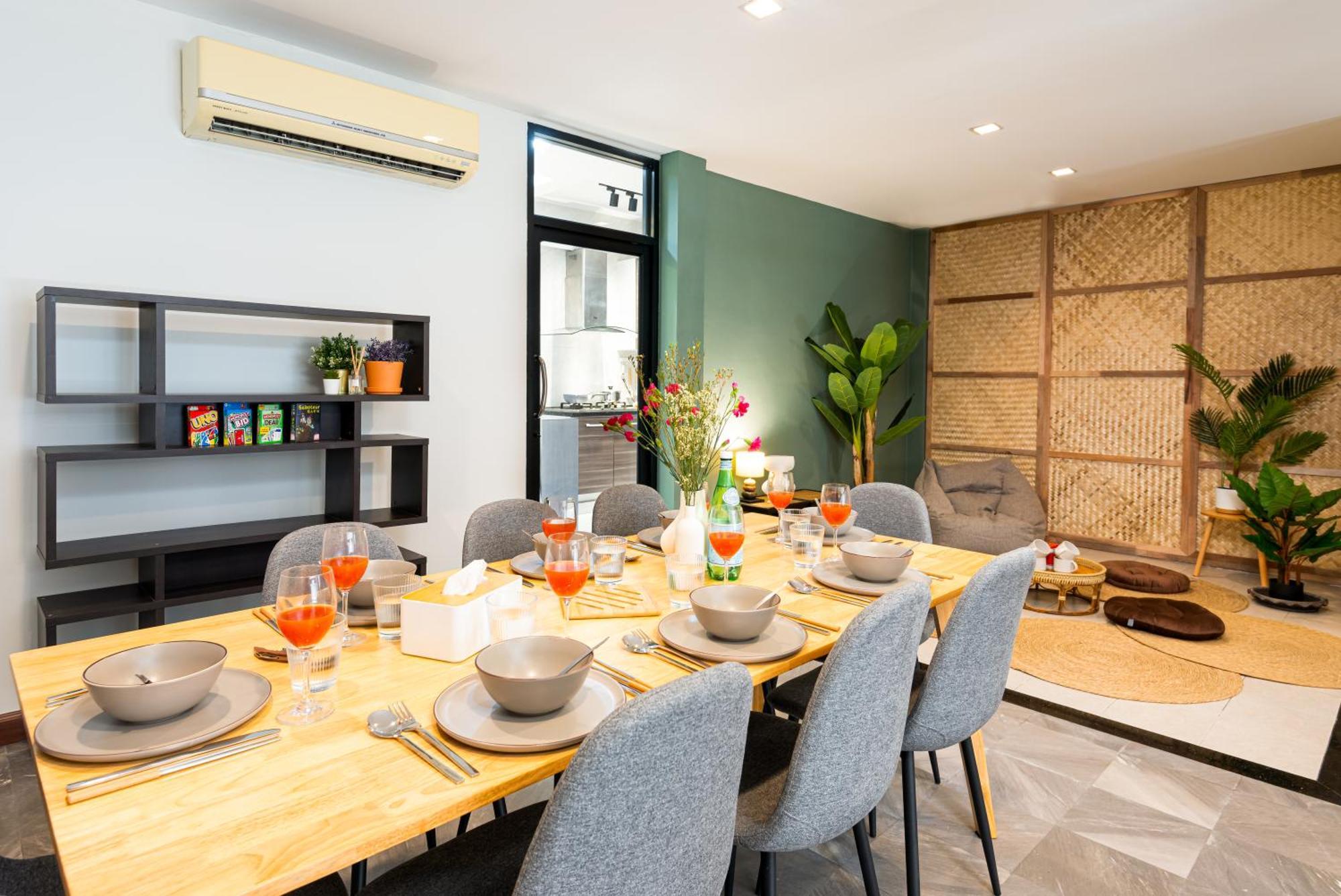 3br Design Townhouse In - 10min To Bts, Emquartier Casa de férias Banguecoque
