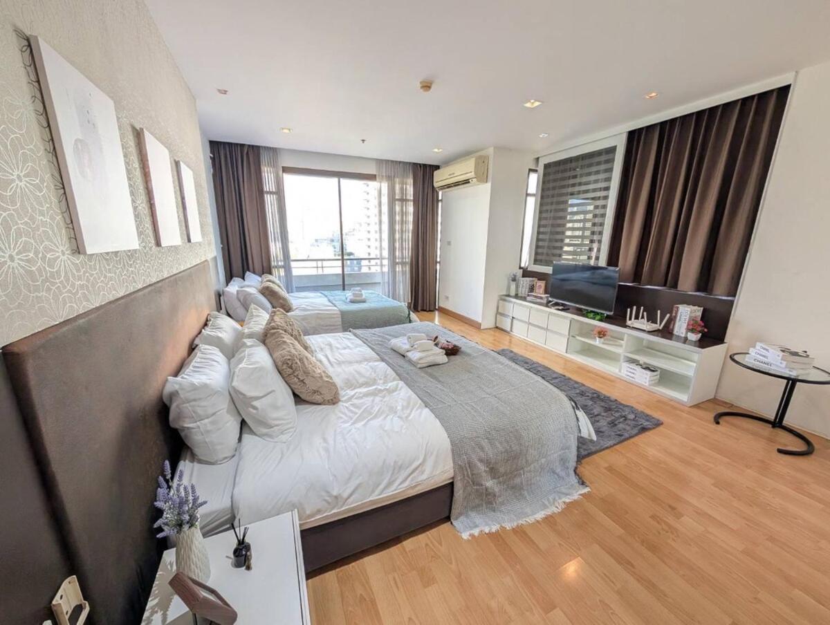 Cozy, Spacious 2-bedder With City, Park View, Near Nana Bts Leilighet Bangkok