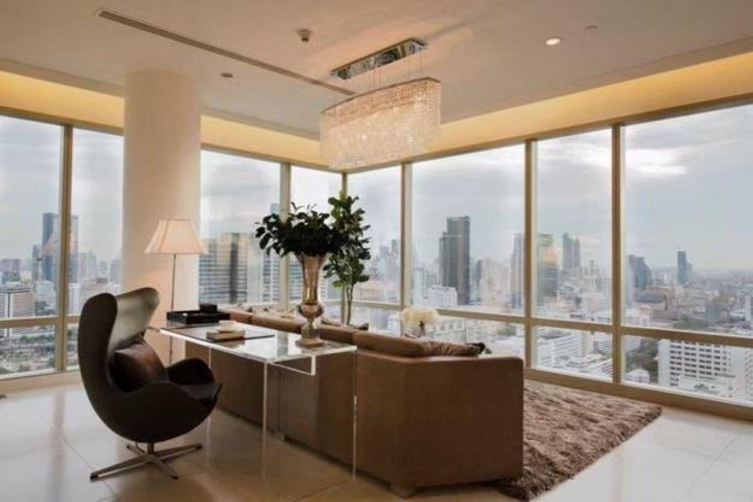 Leilighet Elegant 2-bedroom Luxury Duplex On The 32nd Floor Of 185 Rajadamri