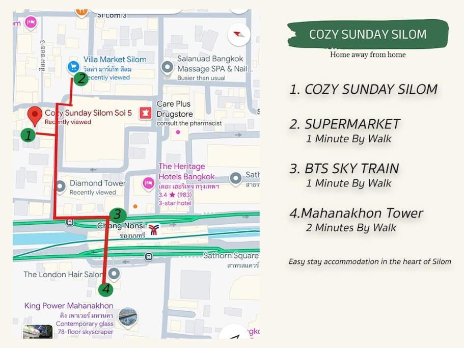 Cozy For 3 Guests At Center-silom - 5b Pangsapuri