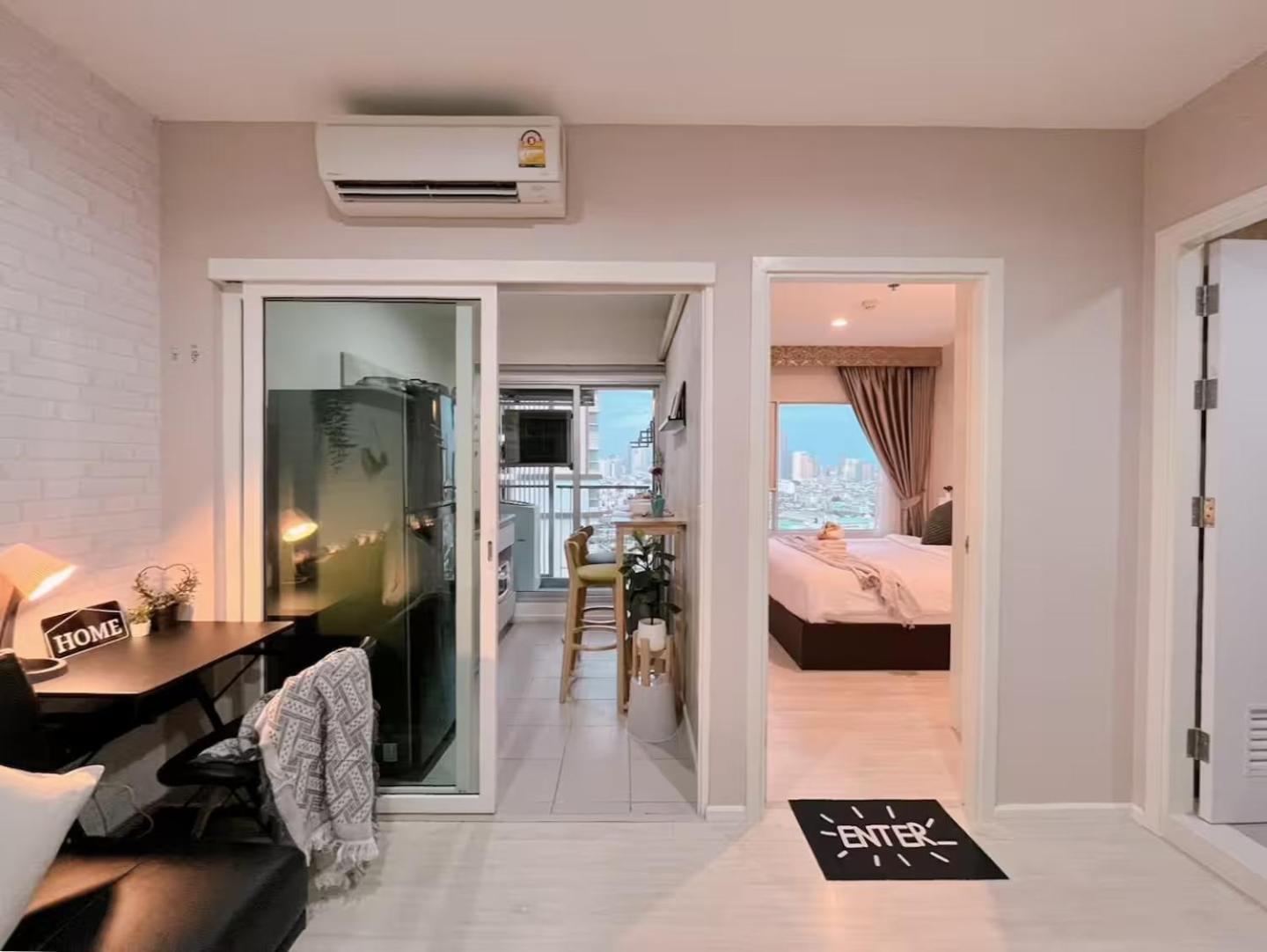 1br Walk 1min To Bts 3min Mall Tapra Wifi 500mb Bangkok