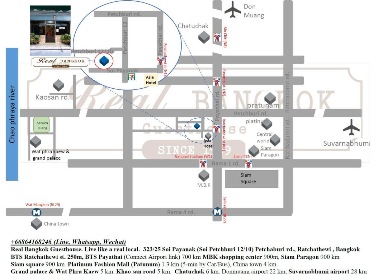 Habitación en casa particular Real Private 3br 3 Min To Bts Ratchathewi
