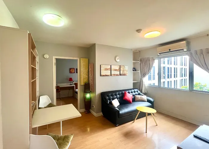 1Br Condo 5 Min To Bts 1000Mbps Fiber Wi-Fi