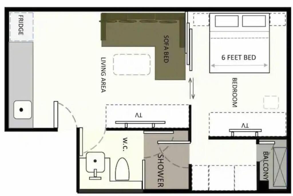 Appartement - Sukhumvit Soi 5 Bts Nana- Size 47m2 *