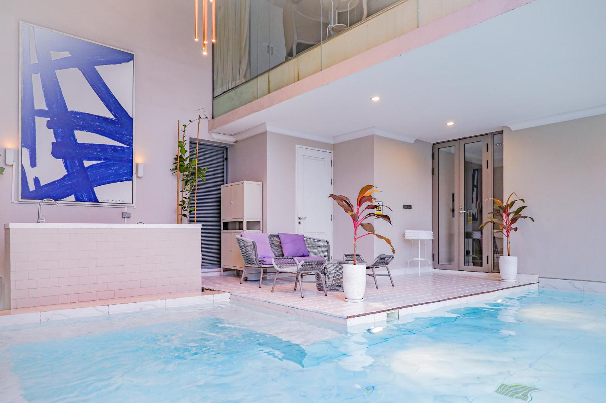 通罗 隐湖四卧豪华别墅 Hidden Pool 4 Bedroom Sukhumvit-thonglor Bts 5 Mins * Bangkok