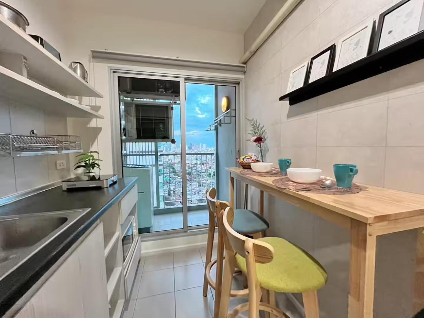 Apartment 1br Walk 1min To Bts 3min Mall Tapra Wifi 500mb *
