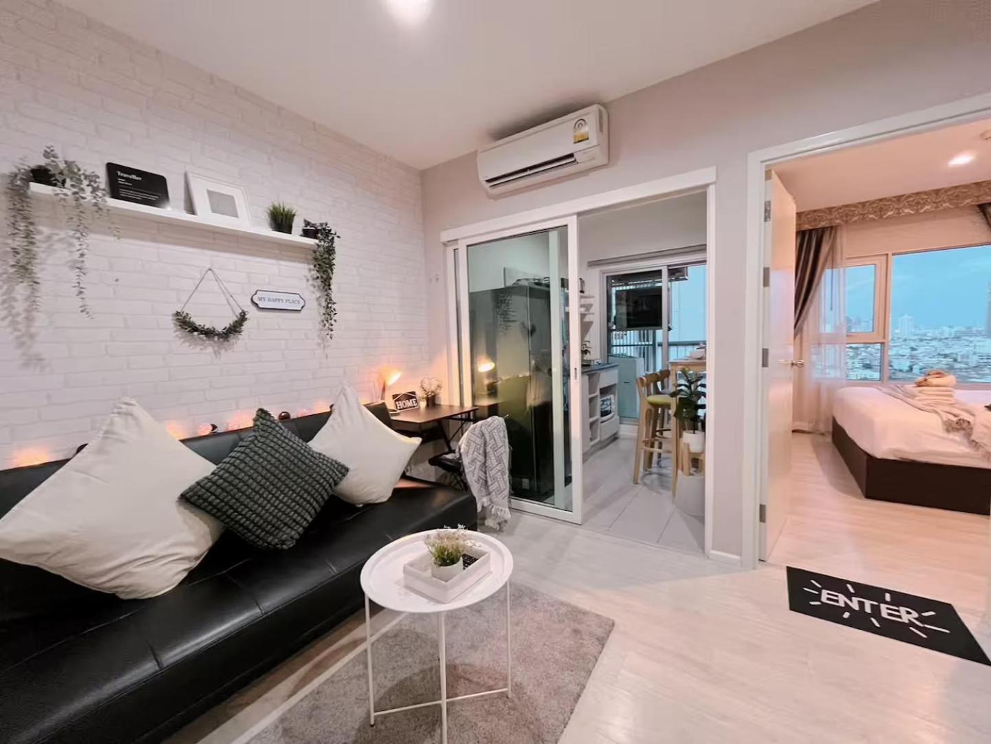Apartment 1br Walk 1min To Bts 3min Mall Tapra Wifi 500mb *