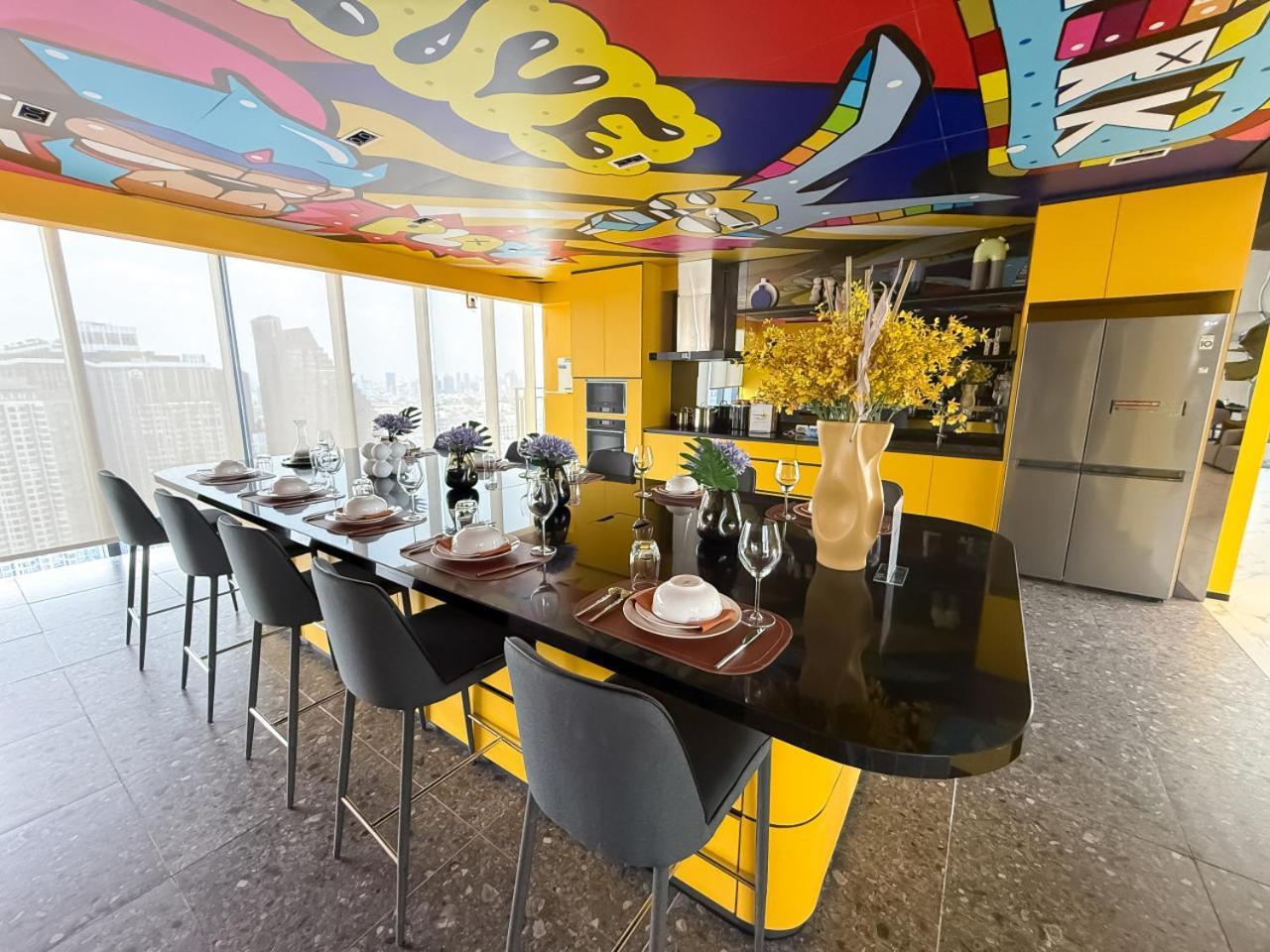 Expansive Stylish 2br - Ultra Fast Wifi - Asoke Leilighet
